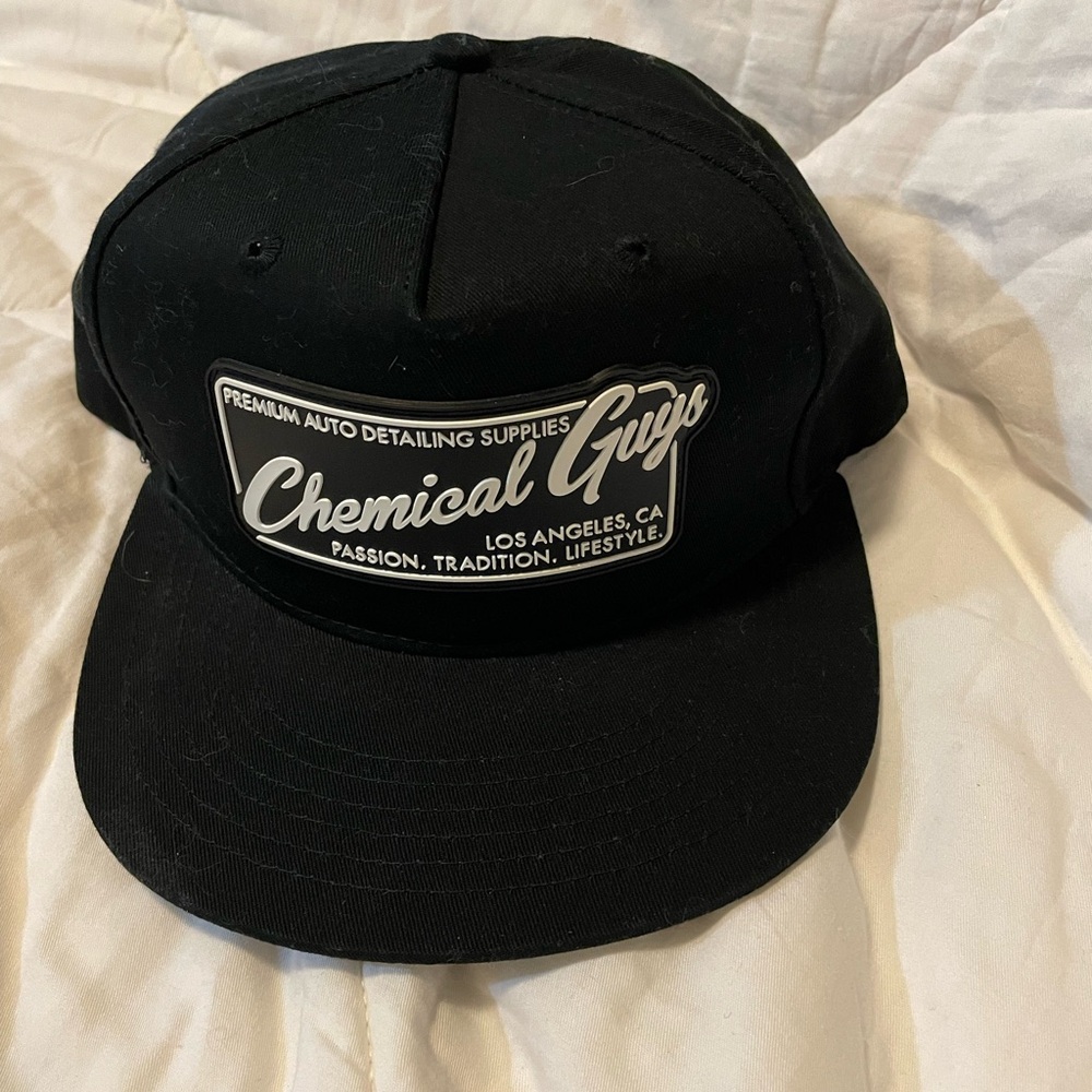 Chemical Guys Flat Bill Snapback Hat Automotive Detailer Cap